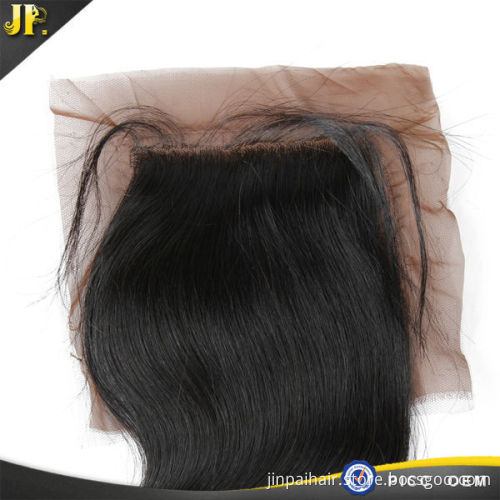 High Quality Human Hair Breathable Brazilian Body Wave Silk Base Closure